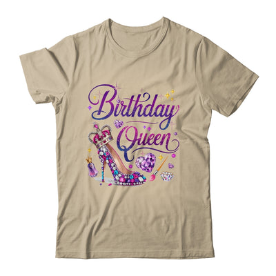 Birthday Queen Crown Hearts High Heel Women Girls Shirt & Tank Top | teecentury
