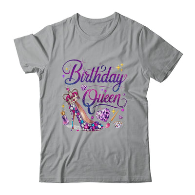 Birthday Queen Crown Hearts High Heel Women Girls Shirt & Tank Top | teecentury