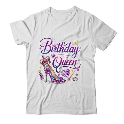 Birthday Queen Crown Hearts High Heel Women Girls Shirt & Tank Top | teecentury