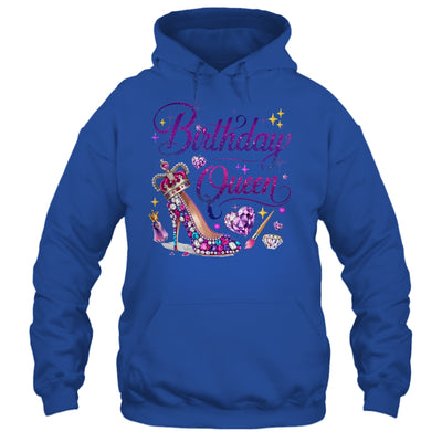 Birthday Queen Crown Hearts High Heel Women Girls Shirt & Tank Top | teecentury