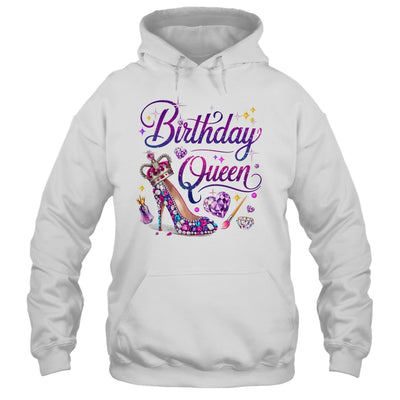 Birthday Queen Crown Hearts High Heel Women Girls Shirt & Tank Top | teecentury