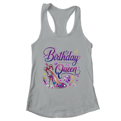 Birthday Queen Crown Hearts High Heel Women Girls Shirt & Tank Top | teecentury