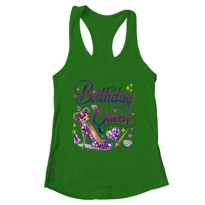Birthday Queen Crown Hearts High Heel Women Girls Shirt & Tank Top | teecentury
