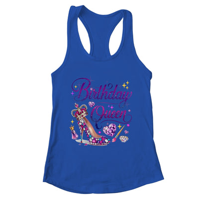 Birthday Queen Crown Hearts High Heel Women Girls Shirt & Tank Top | teecentury