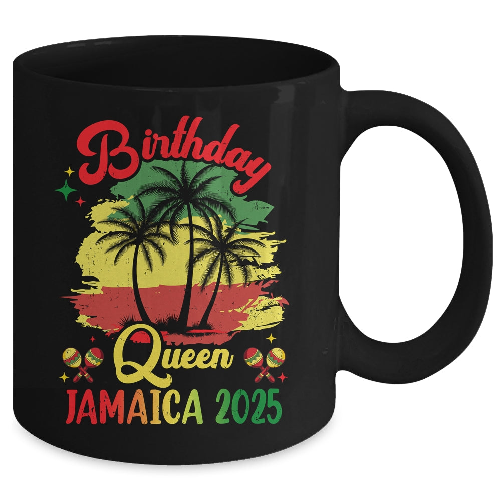 Birthday Queen Jamaica 2025 30th 50th Party Vacation Mug | teecentury