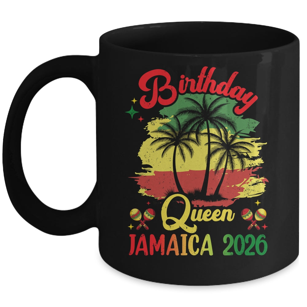 Birthday Queen Jamaica 2026 30th 50th Party Vacation Mug | teecentury