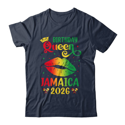 Birthday Queen Jamaica 2026 Girls Trip Party Jamaican Lips Shirt & Tank Top | teecentury