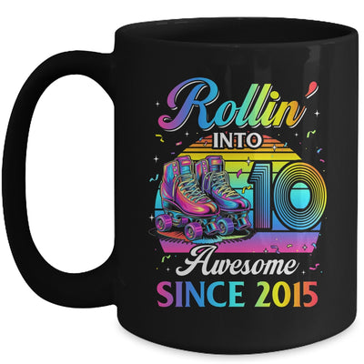 Birthday Roller Skating 10th Girl Rollin Into 10 Skate Party Mug | teecentury