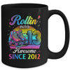Birthday Roller Skating 13th Girl Rollin Into 13 Skate Party Mug | teecentury
