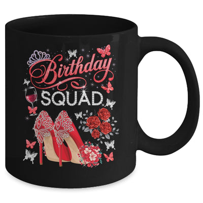 Birthday Squad Diva Squad Crown Hearts High Heel Women Mug | teecentury