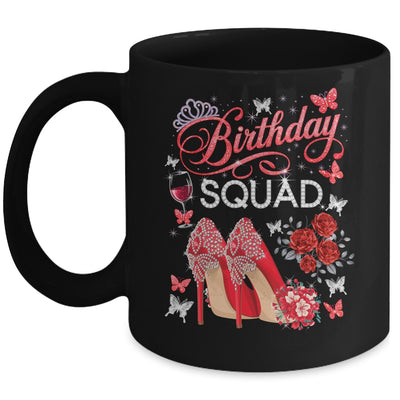 Birthday Squad Diva Squad Crown Hearts High Heel Women Mug | teecentury