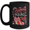 Birthday Squad Diva Squad Crown Hearts High Heel Women Mug | teecentury