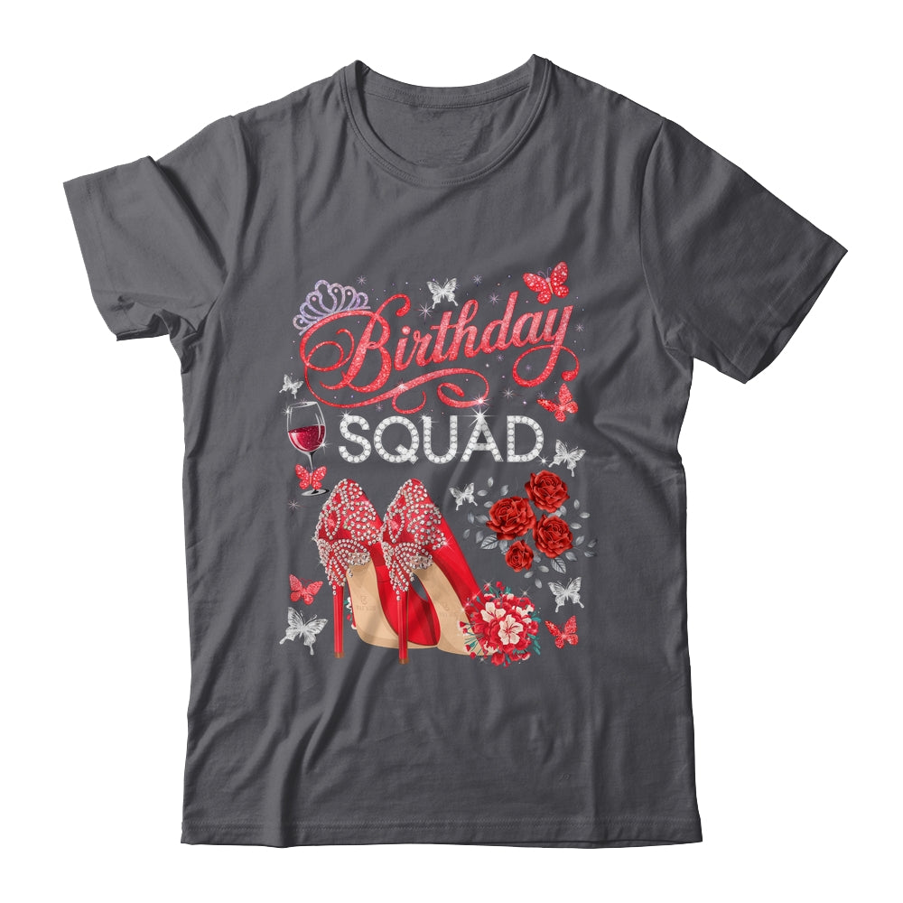Birthday Squad Diva Squad Crown Hearts High Heel Women Shirt & Tank Top | teecentury