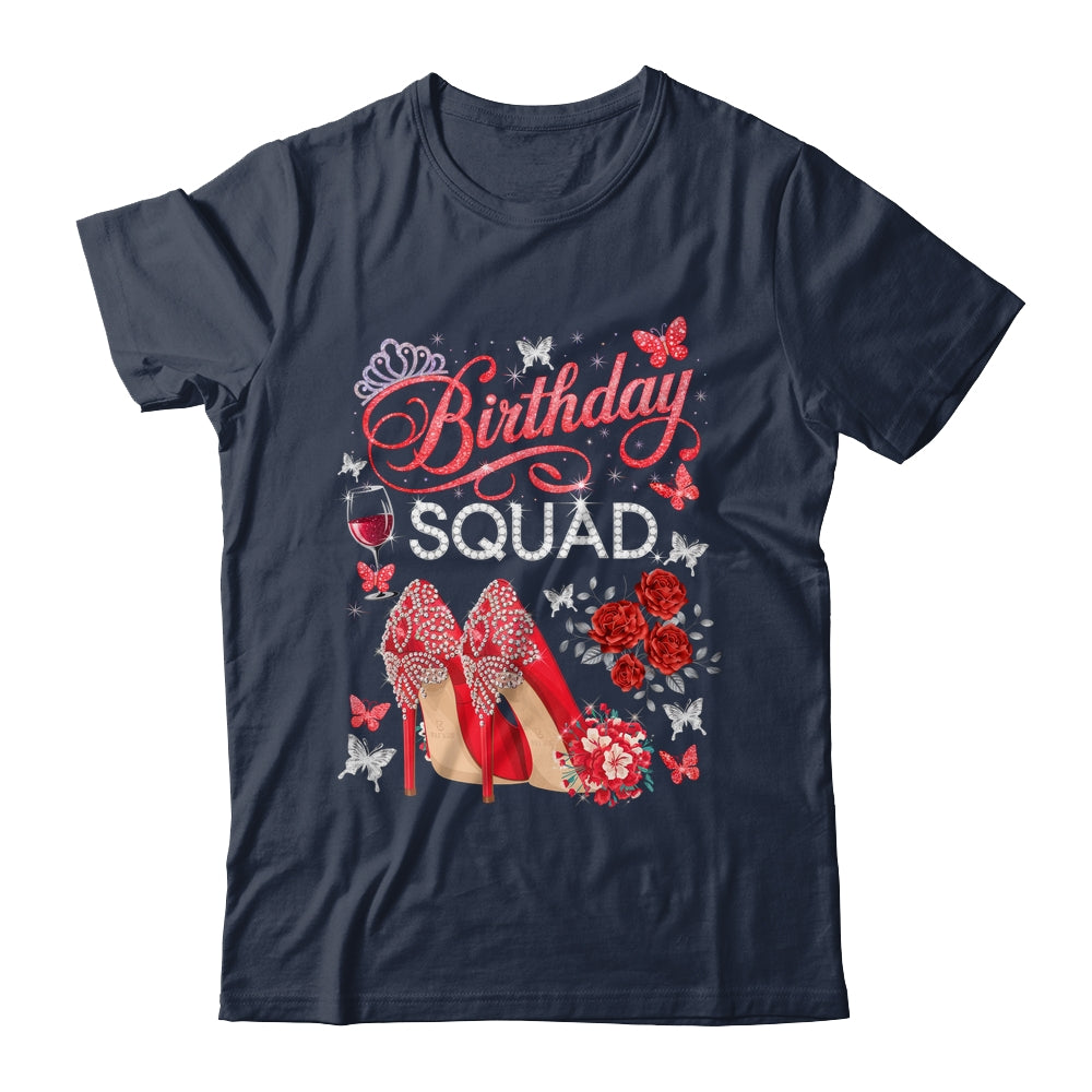 Birthday Squad Diva Squad Crown Hearts High Heel Women Shirt & Tank Top | teecentury