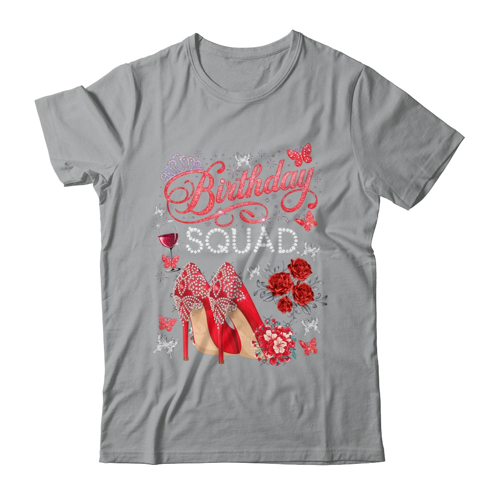 Birthday Squad Diva Squad Crown Hearts High Heel Women Shirt & Tank Top | teecentury