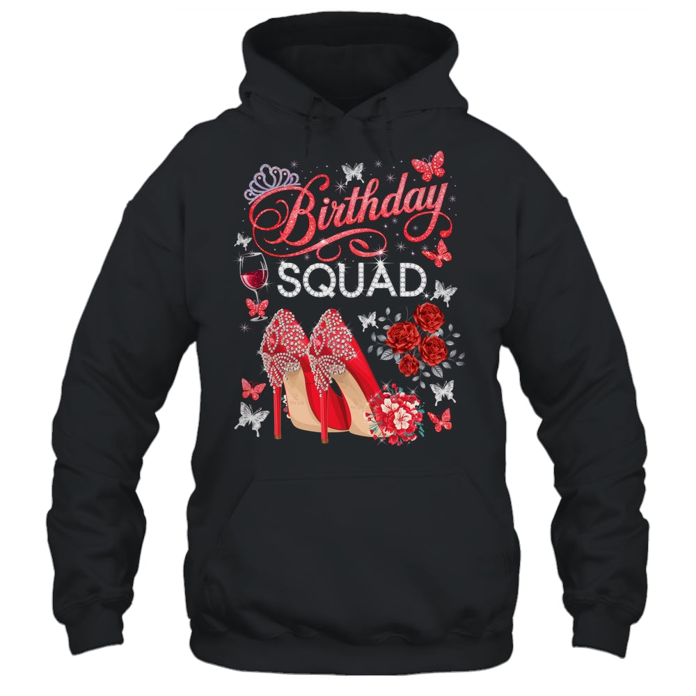 Birthday Squad Diva Squad Crown Hearts High Heel Women Shirt & Tank Top | teecentury