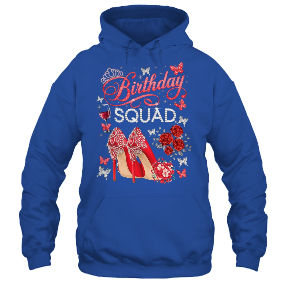 Birthday Squad Diva Squad Crown Hearts High Heel Women Shirt & Tank Top | teecentury