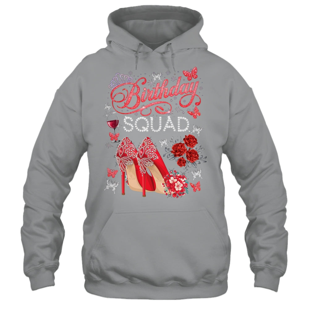Birthday Squad Diva Squad Crown Hearts High Heel Women Shirt & Tank Top | teecentury