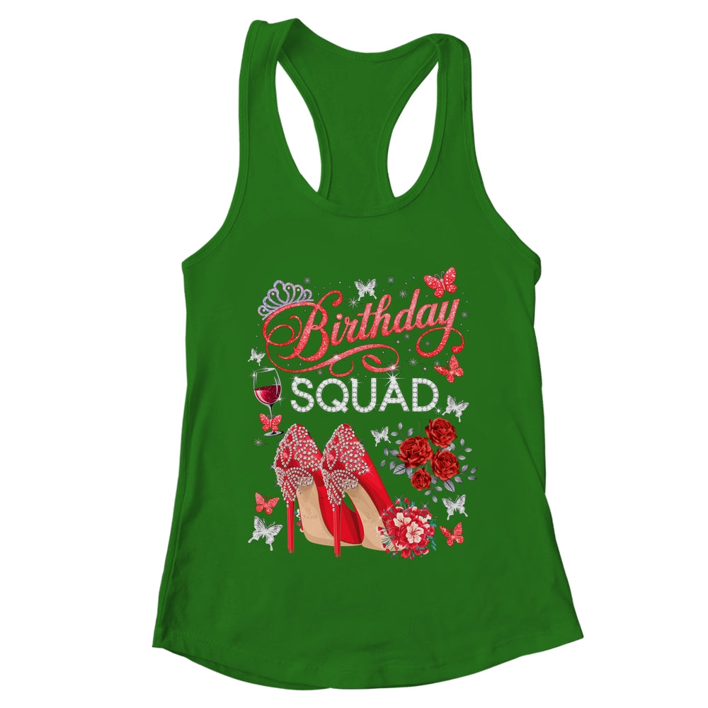 Birthday Squad Diva Squad Crown Hearts High Heel Women Shirt & Tank Top | teecentury