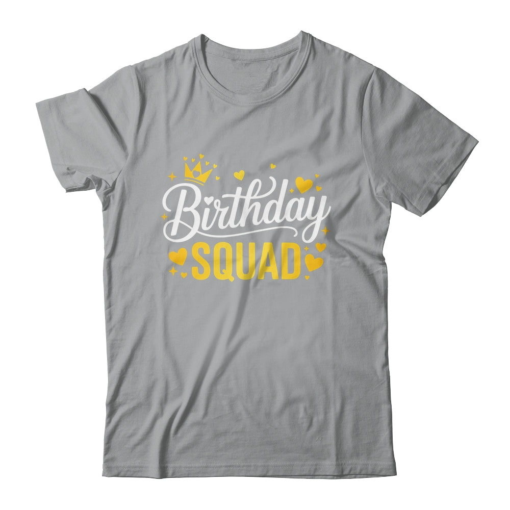 Birthday Squad Party Matching Family Funny Birth Team Shirt & Tank Top | teecentury