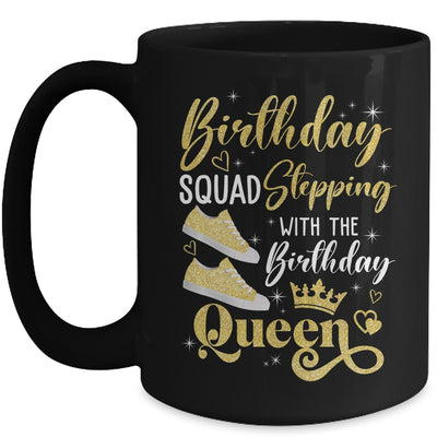 Birthday Squad Shoes Stepping With The Birthday Queen Party Mug | teecentury