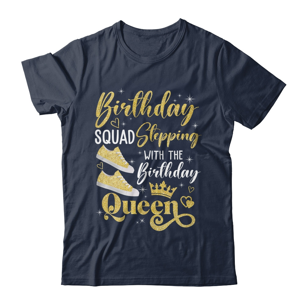 Birthday Squad Shoes Stepping With The Birthday Queen Party Shirt & Tank Top | teecentury