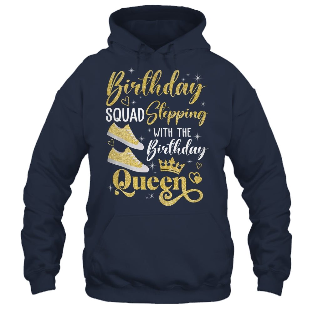 Birthday Squad Shoes Stepping With The Birthday Queen Party Shirt & Tank Top | teecentury