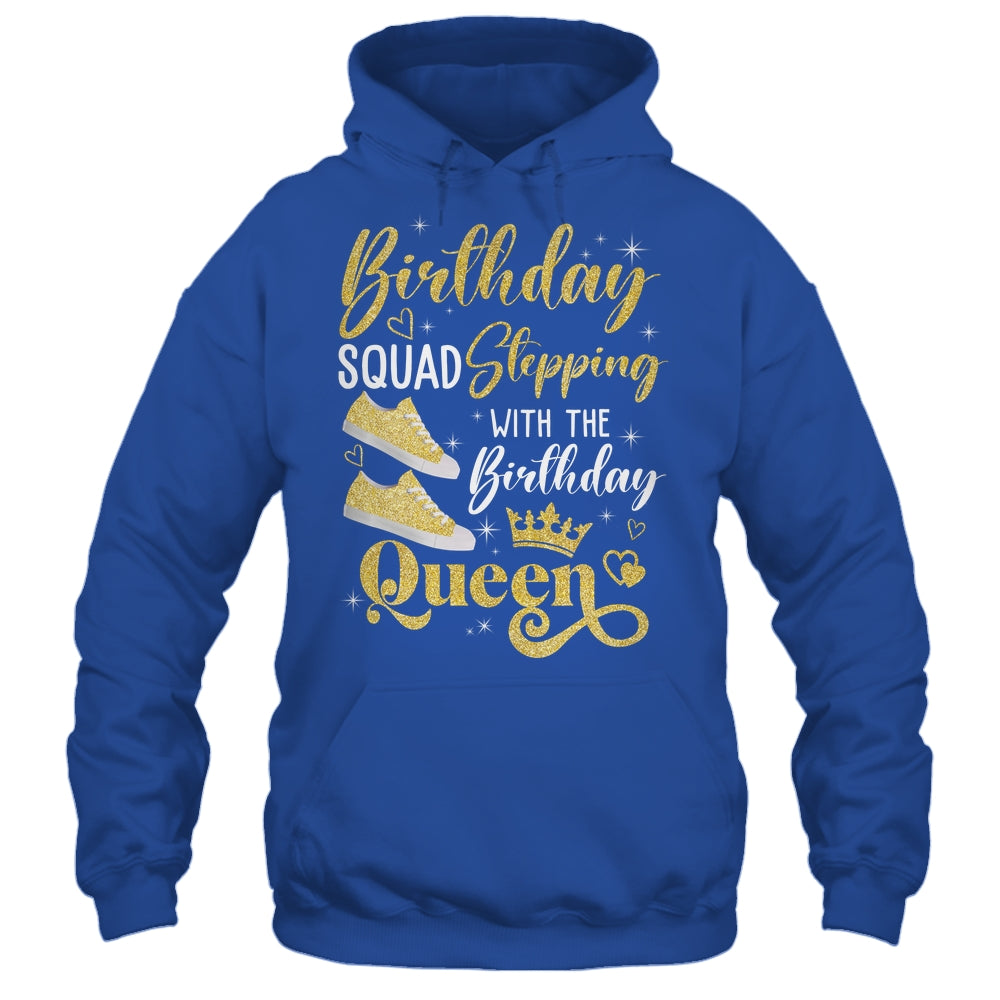 Birthday Squad Shoes Stepping With The Birthday Queen Party Shirt & Tank Top | teecentury