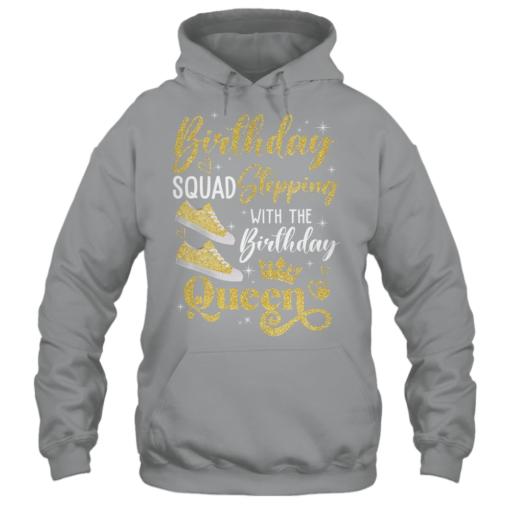 Birthday Squad Shoes Stepping With The Birthday Queen Party Shirt & Tank Top | teecentury