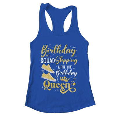 Birthday Squad Shoes Stepping With The Birthday Queen Party Shirt & Tank Top | teecentury