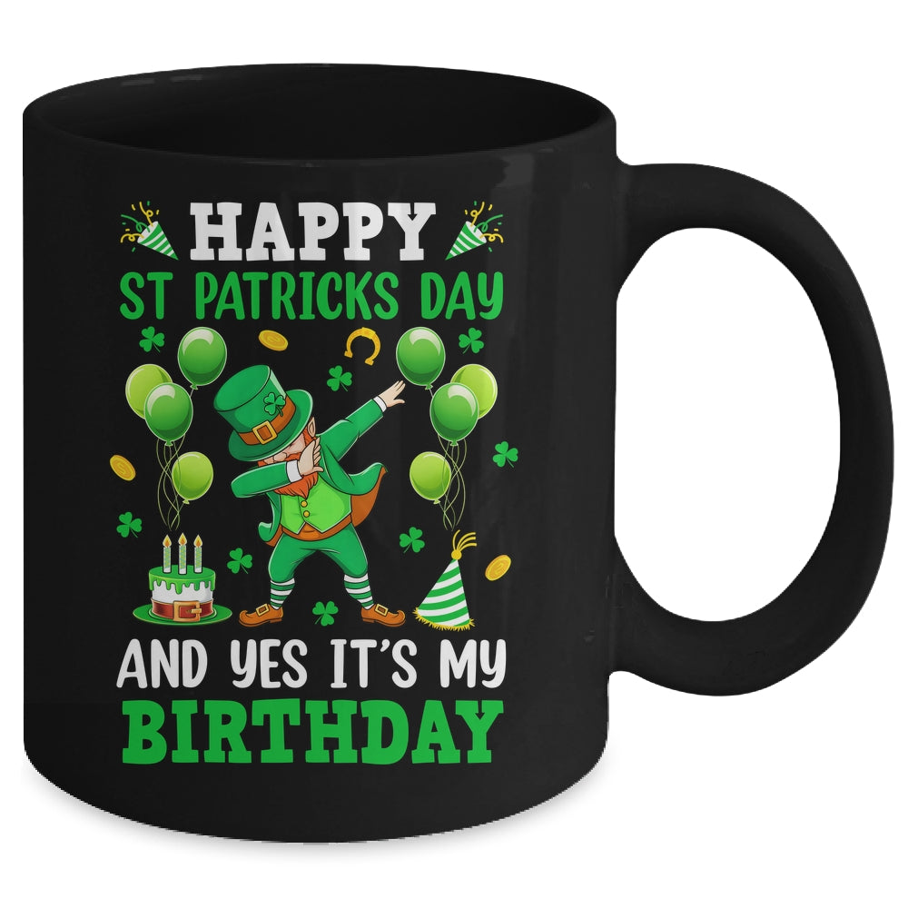 Birthday St Patrick's Day Boys Dabbing Leprechaun Boys Kids Mug | teecentury