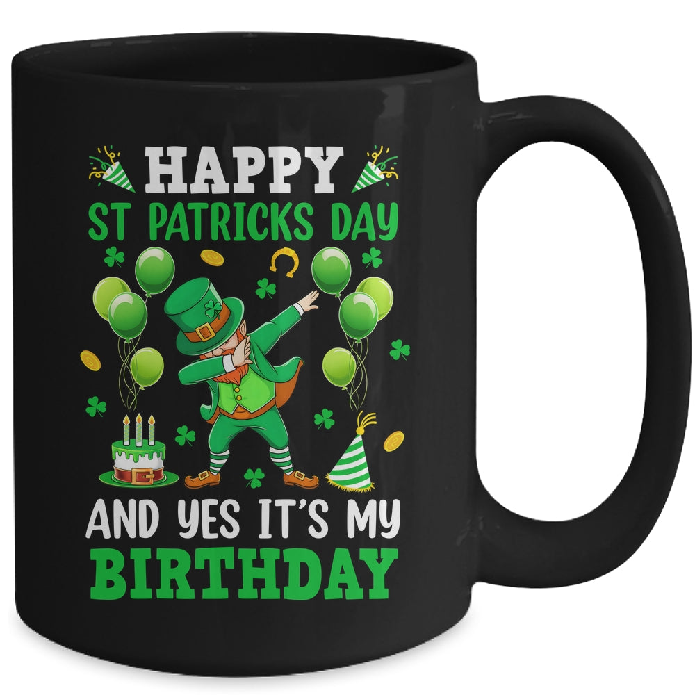 Birthday St Patrick's Day Boys Dabbing Leprechaun Boys Kids Mug | teecentury