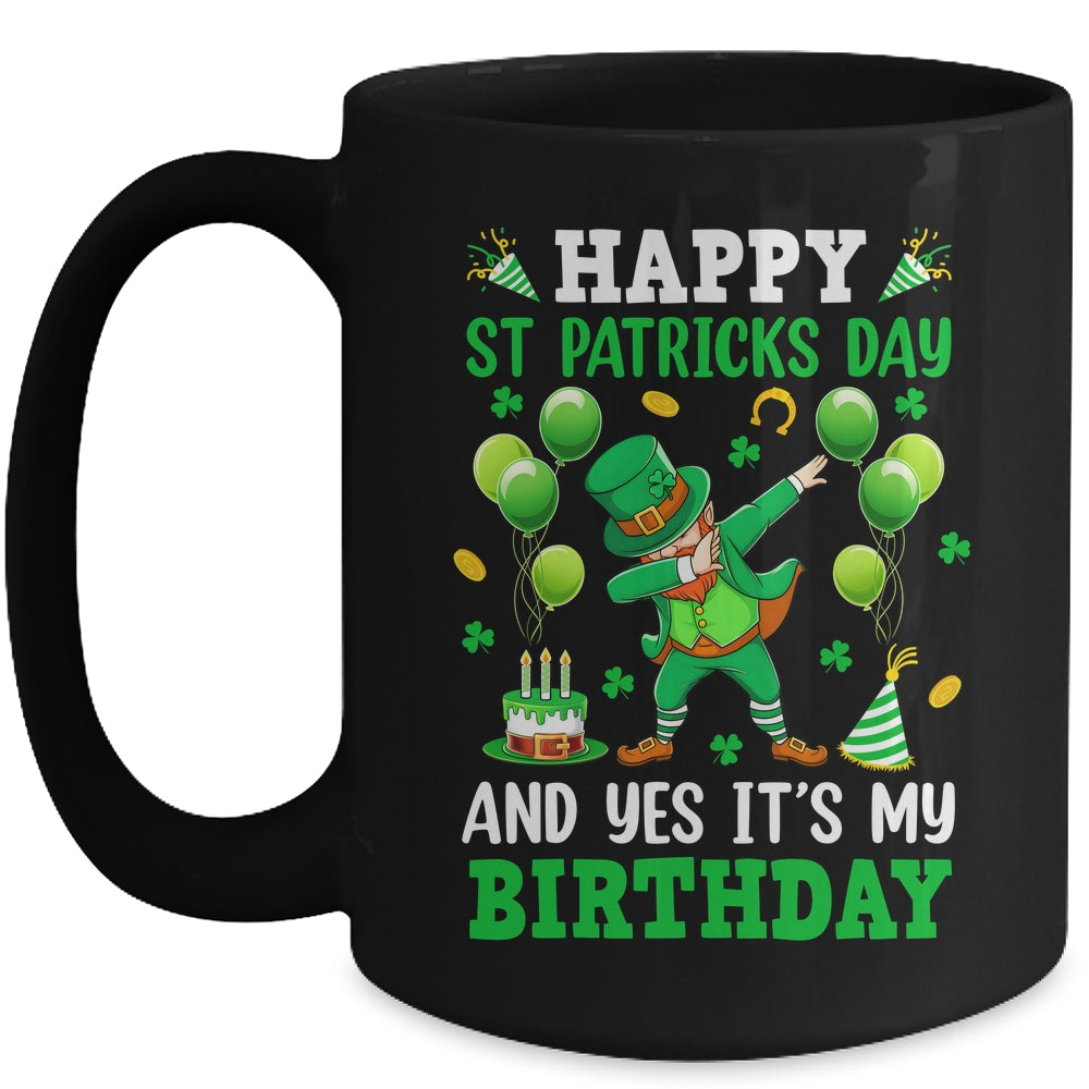 Birthday St Patrick's Day Boys Dabbing Leprechaun Boys Kids Mug | teecentury