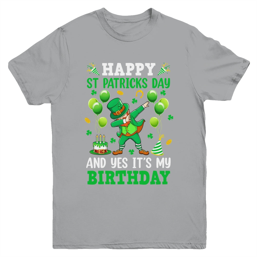 Birthday St Patrick's Day Boys Dabbing Leprechaun Boys Kids Youth Shirt | teecentury