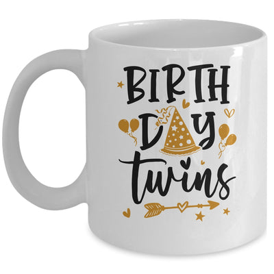 Birthday Twins Celebrate Cute Twin Matching Birthday Mug | teecentury