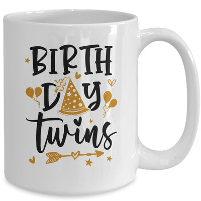 Birthday Twins Celebrate Cute Twin Matching Birthday Mug | teecentury