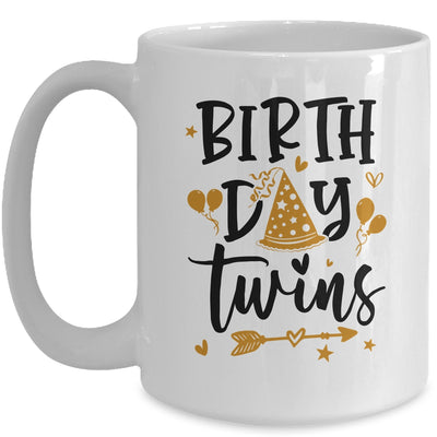 Birthday Twins Celebrate Cute Twin Matching Birthday Mug | teecentury