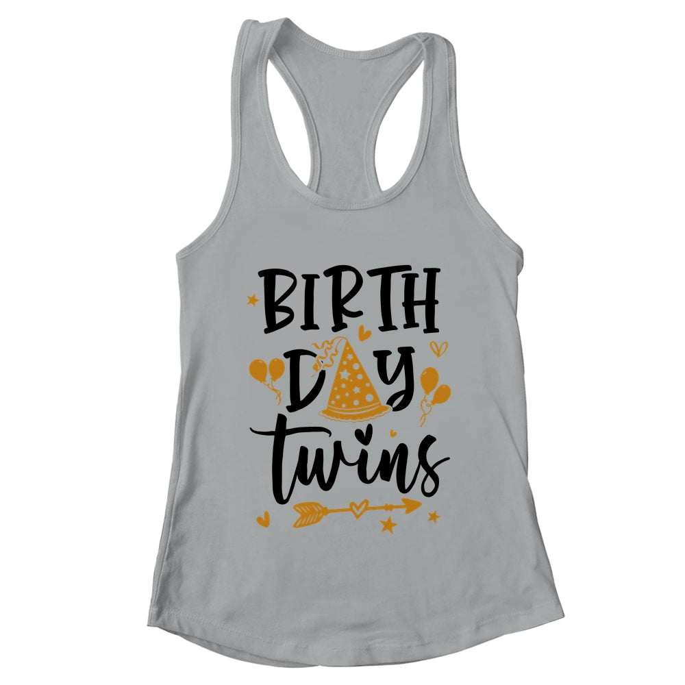 Birthday Twins Celebrate Cute Twin Matching Birthday Shirt & Tank Top | teecentury