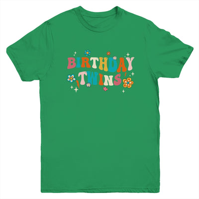 Birthday Twins Retro Matching Twin Birthday Boys Girls Youth Shirt | teecentury