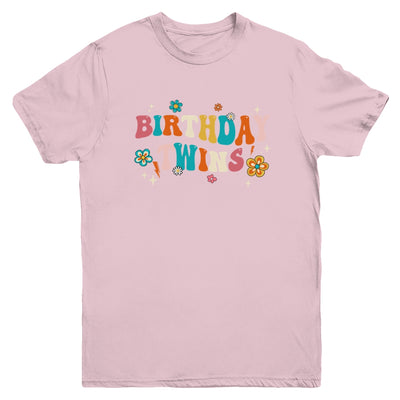 Birthday Twins Retro Matching Twin Birthday Boys Girls Youth Shirt | teecentury