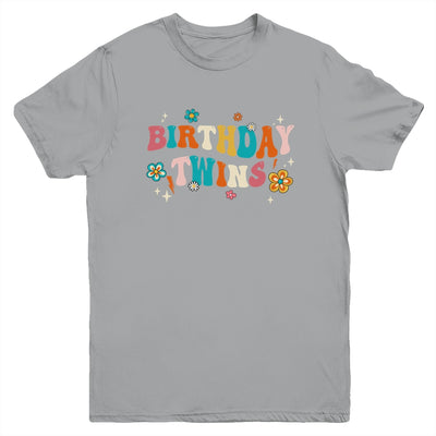 Birthday Twins Retro Matching Twin Birthday Boys Girls Youth Shirt | teecentury