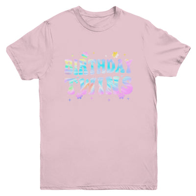 Birthday Twins Retro Matching Twin Birthday Girls Kids Youth Shirt | teecentury