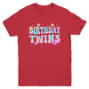 Birthday Twins Retro Matching Twin Birthday Girls Kids Youth Shirt | teecentury