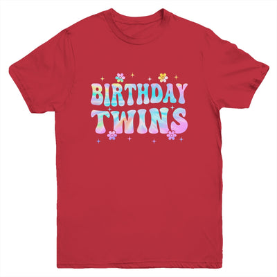 Birthday Twins Retro Matching Twin Birthday Girls Kids Youth Shirt | teecentury