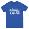 Birthday Twins Retro Matching Twin Birthday Girls Kids Youth Shirt | teecentury