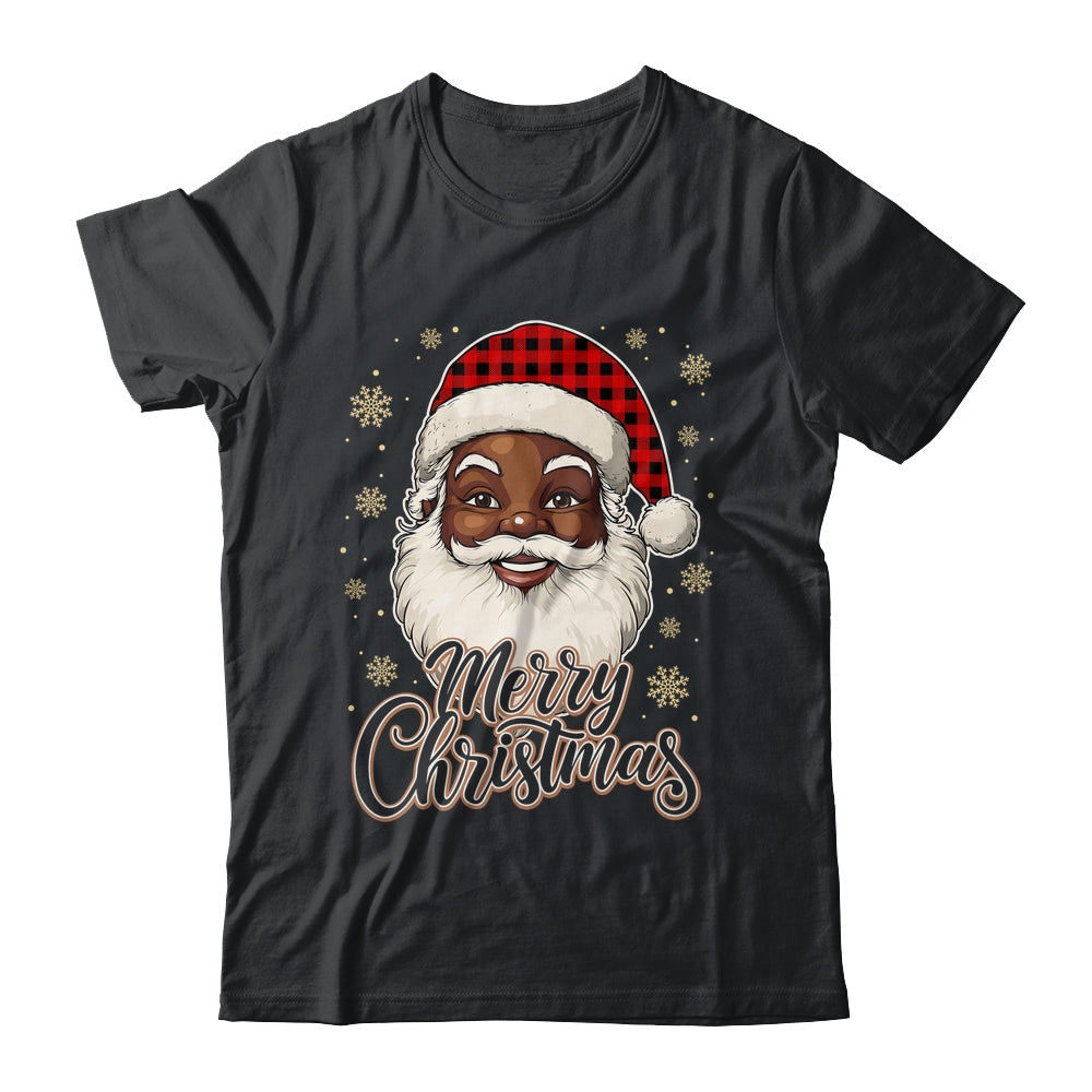 Black African American Christmas Santa Claus Afro Santa Men Shirt & Sweatshirt | teecentury