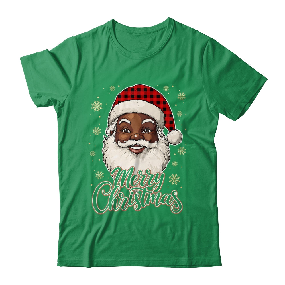 Black African American Christmas Santa Claus Afro Santa Men Shirt & Sweatshirt | teecentury