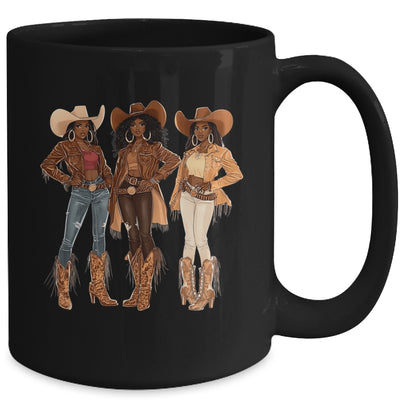 Black African American Cowgirl Western Country Texas Rodeo Mug | teecentury