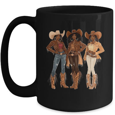 Black African American Cowgirl Western Country Texas Rodeo Mug | teecentury