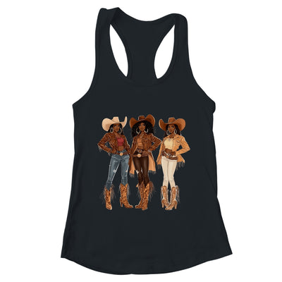 Black African American Cowgirl Western Country Texas Rodeo Shirt & Tank Top | teecentury